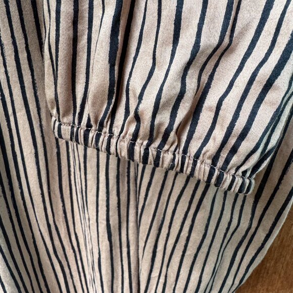 Universal Standard V-Neck Striped Belted Cotton Dress - US size L = 22/24 - Picture 7 of 16